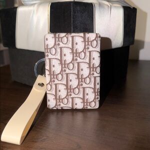 Fashion Compact Mirror Keychain